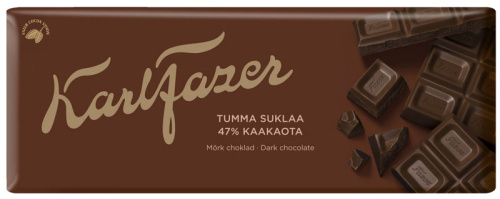 Тёмный шоколад Karl Fazer, плитка 180 г 