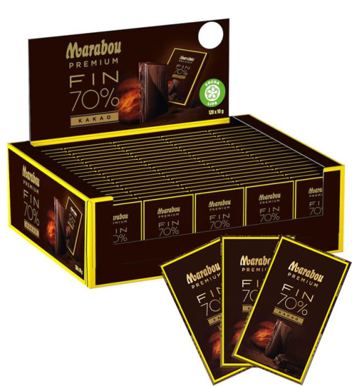 Marabou Premium шоколад 70% какао, 10 г