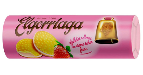 Печенье Elgorriaga с клубничной начинкой, 240 г 
