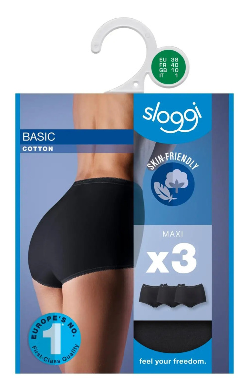 Женские трусы Sloggi Maxi Basic, 3 пары 