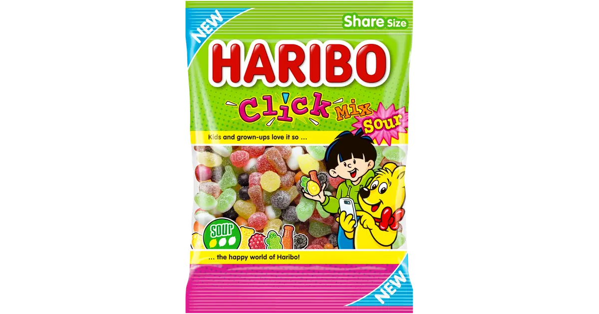HARIBO Click Mix Sour 250 g karkkipussi