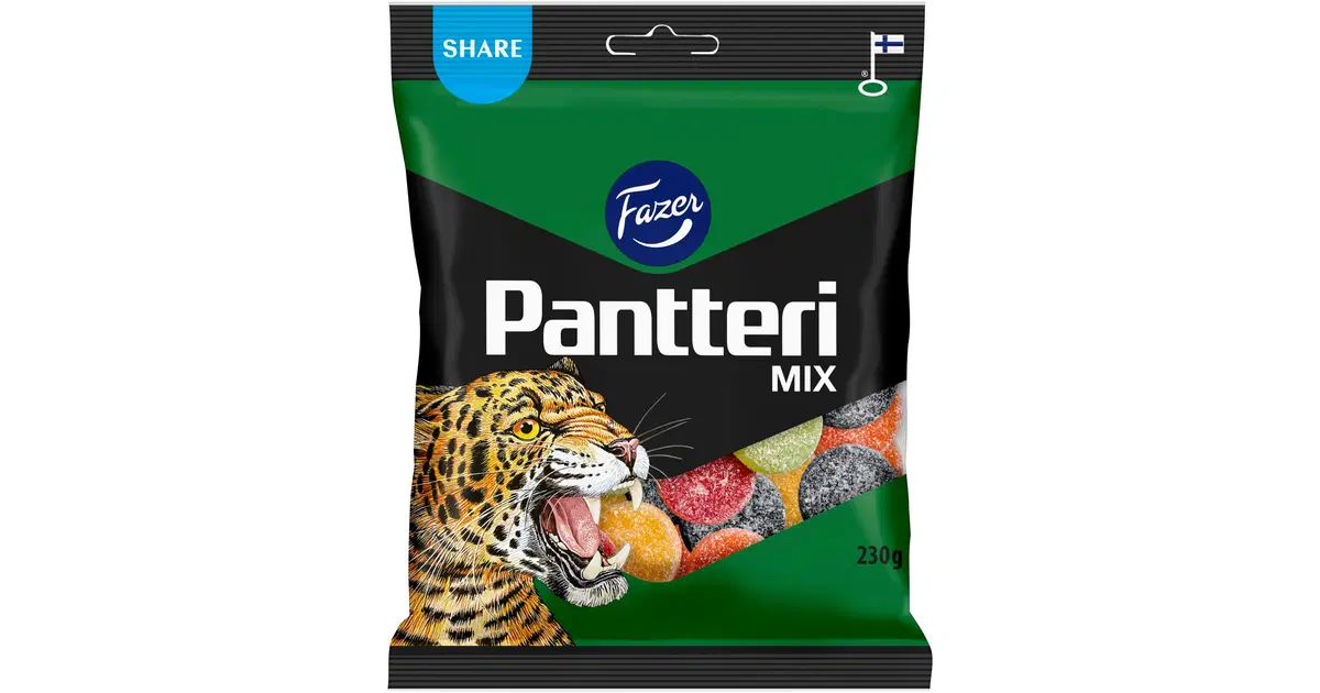 Fazer Pantteri Mix karkkipussi 230g