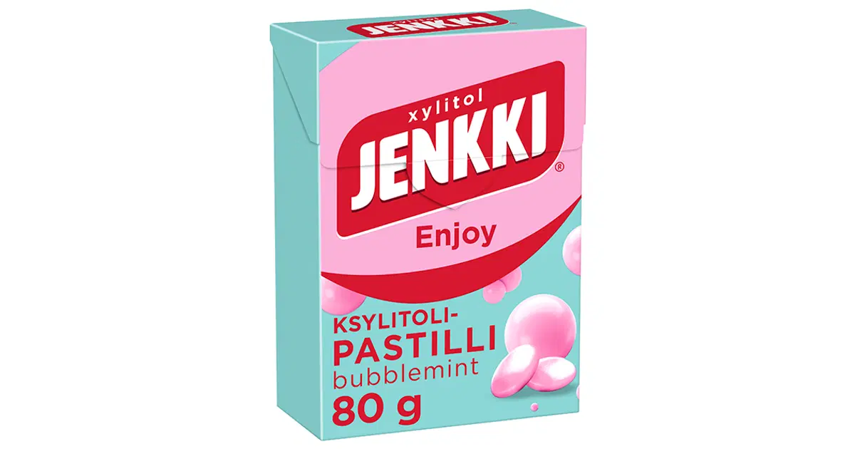 Jenkki Enjoy Bubblemint ksylitolipastilli 80g