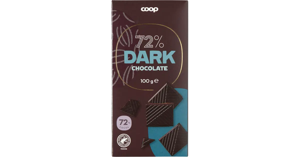 Coop tumma suklaa 72 % 100 g