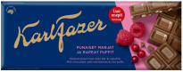 Karl Fazer — шоколадная плитка с красными ягодами, 180 г 
