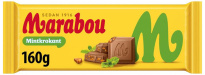 Шоколадная плитка Marabou с мятным крокантом, 160 г 
