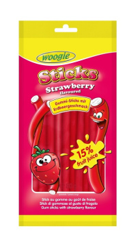 Woogie Сладости Клубничные палочки с начинкой 80 г
