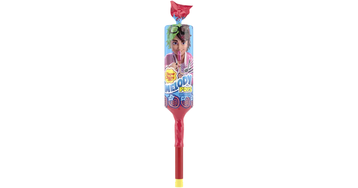 Chupa Chups 15g Melody Pops mansikka tikkari