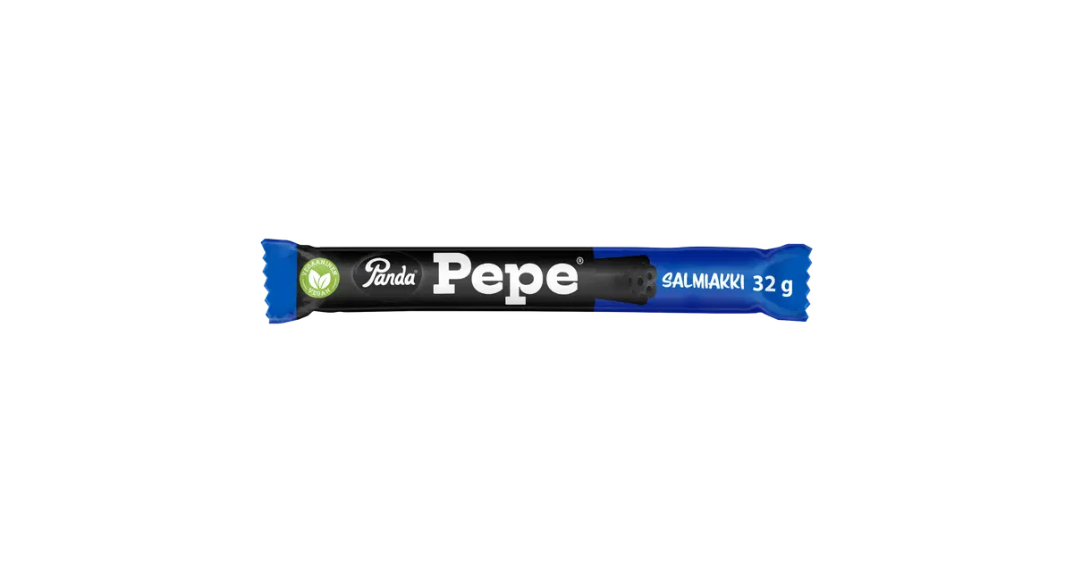 Panda Pepe salmiakki lakritsipatukka 32g