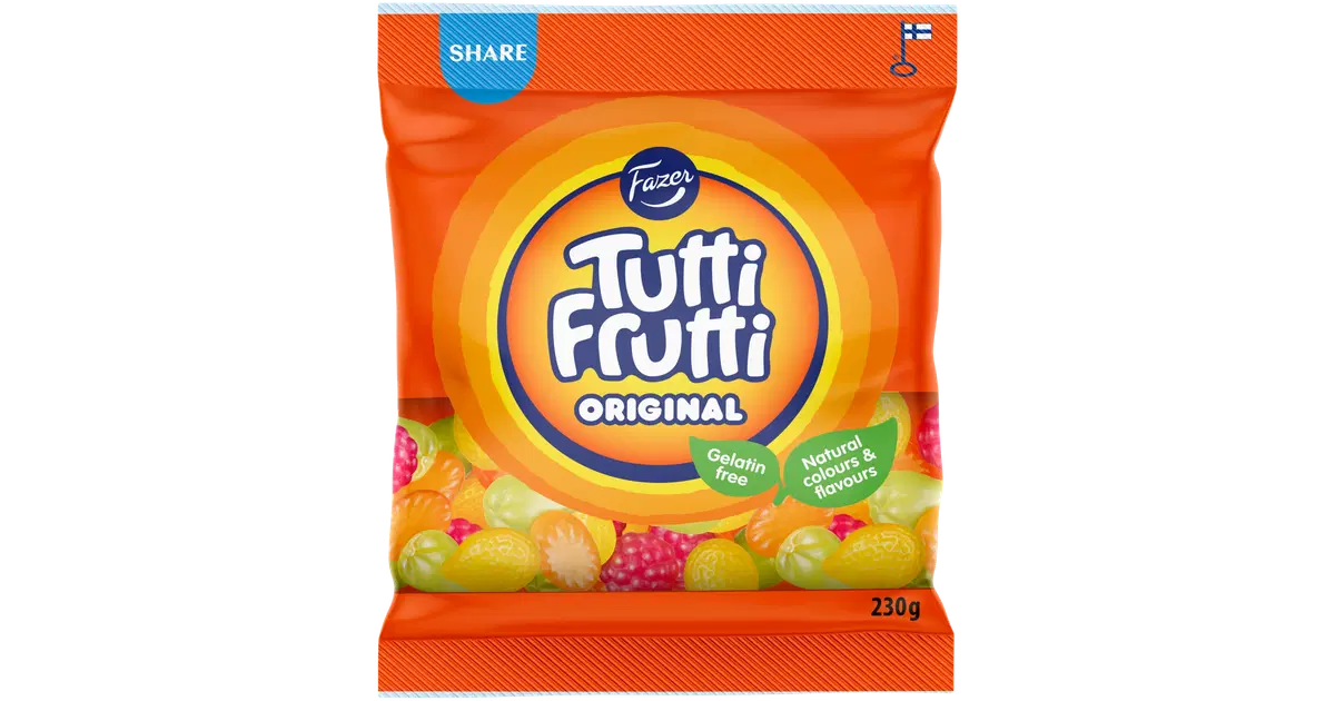 Fazer Tutti Frutti Original karkkipussi 230g
