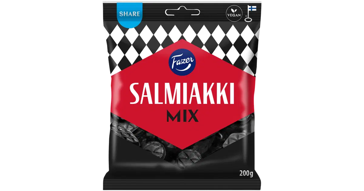 Fazer Salmiakki Mix salmiakki karkkipussi 200g
