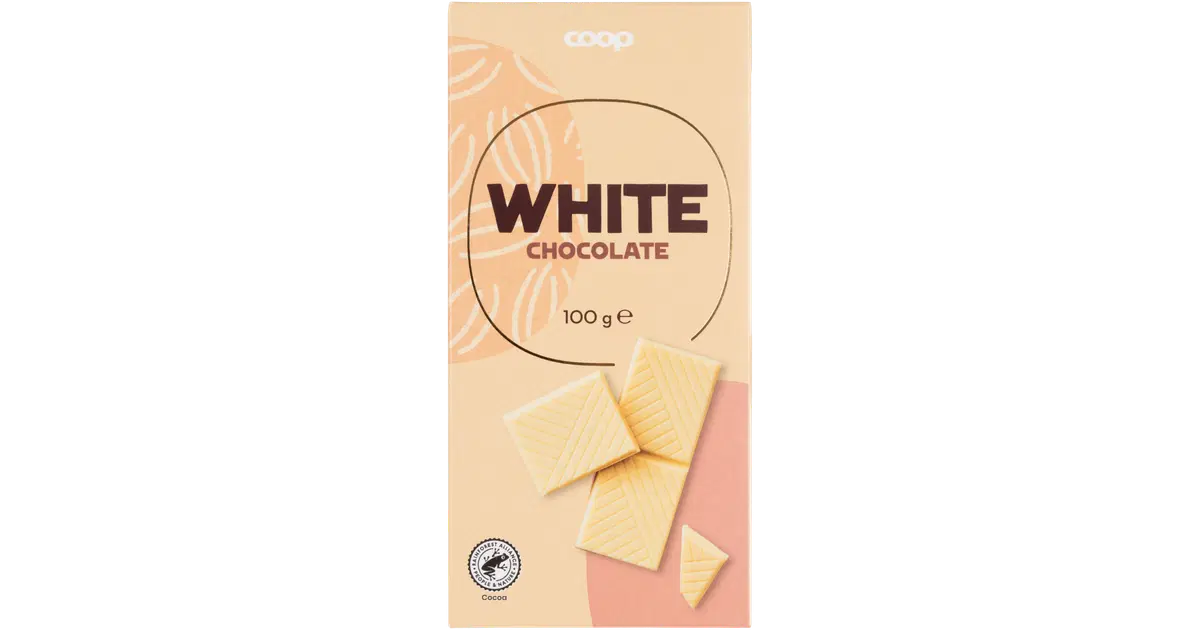 Coop valkosuklaa vanilja 100 g