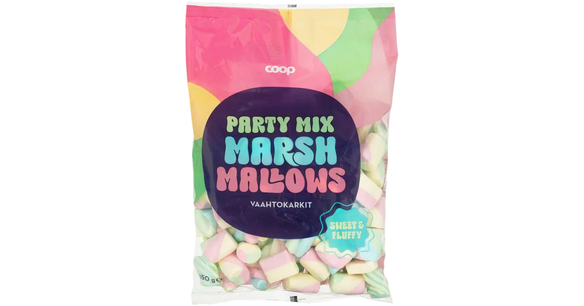 Coop Party Mix vaahtokarkit 150 g