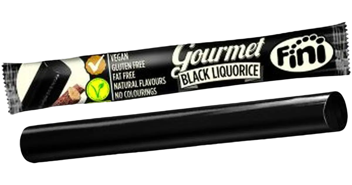 Fini Black liquorice gluteeniton lakritsipatukka 32g