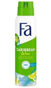 Дезодорант-спрей Fa Caribbean Wave Лимон, 150 мл 
