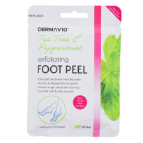 Derma V10 Отшелушивающий пилинг для ног Чайное дерево 1 набор 
