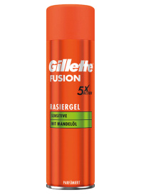 Gillette Fusion гель для бритья sensitive 200мл 
