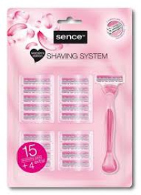 Sencebeauty бритвы женские 15 шт + 4 запасных