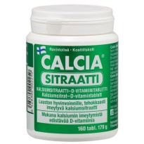 CALCIA sitraatti + витамин D3 179гр 160 таблеток 