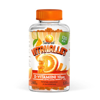 Sana-sol Vitanallet D-Vitamiini Appelsiini 10 µg 120 kpl - Päiväys 12/2026