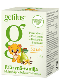 Gefilus D Жеватая груша ваниль 30 шт./13G 
